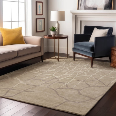 Premium Machine Washable Cossette AMF1049 Squares Rug