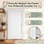 Porte pliante accordéon intérieure 48 po x 80 po en PVC blanc monocouche avec roulettes améliorées, quincaillerie complète et poignées, idéale pour les portes de placard et de salle de bain-131584091-131584094
