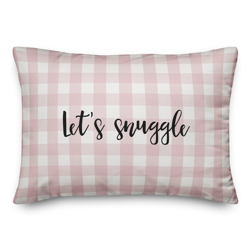  Coussin Let's Snuggle, Noir / Rose