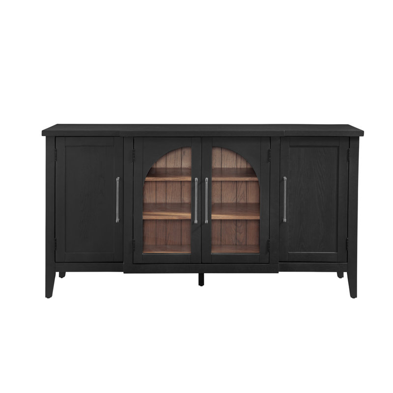 Camden 68" Two-Tone Black Oak Server
