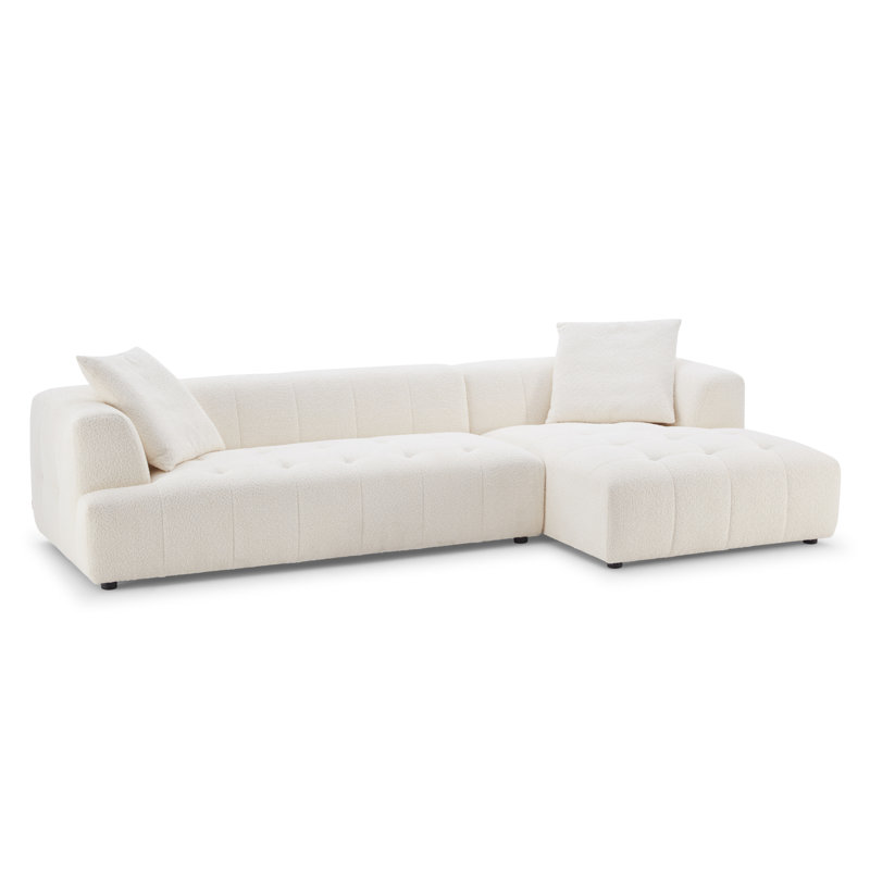 2 - Piece Upholstered Sectional, Ivory