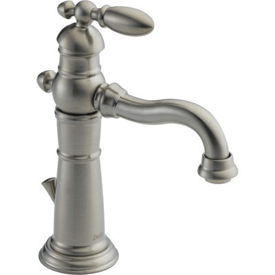 Victorian Single Hole Bathroom Faucet with Drain Assembly