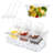 Ice Chilled Condiment Server, Condiment Caddy With 3 Polycarbonate Containers, 4" 1/6 Food Pan & Lid