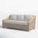 Carlton 78'' High-Density Polyethylene (HDPE) Wicker Outdoor Patio Sofa with Sunbrella® Cushions