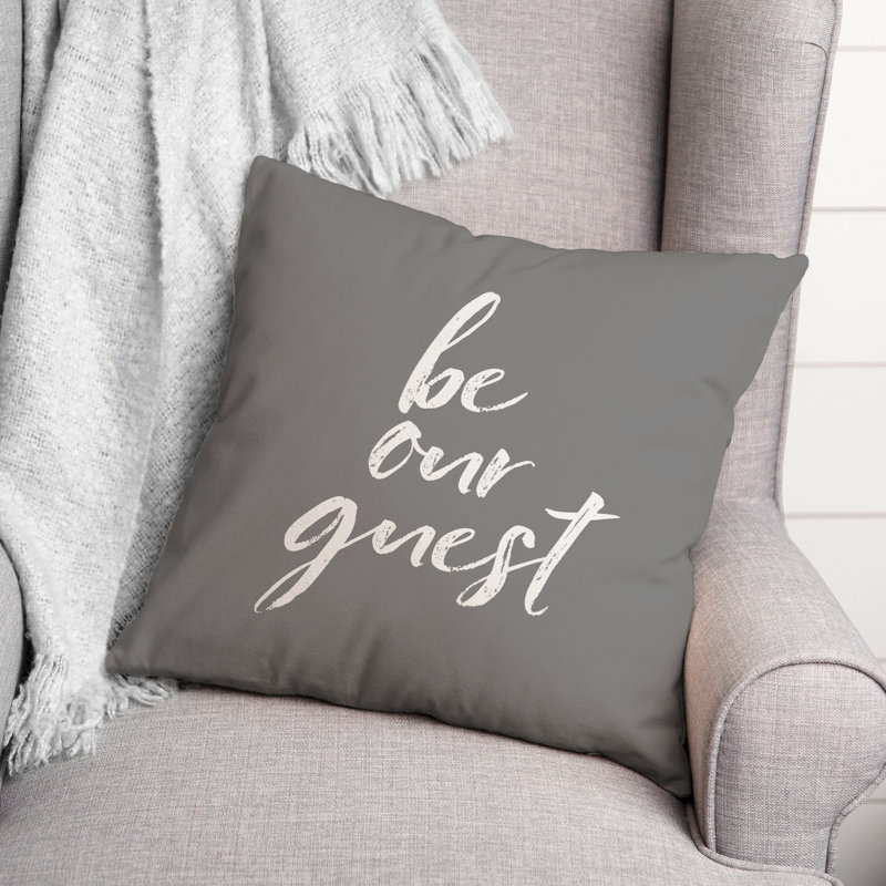 Coussin décoratif intérieur / extérieur en polyester , Gris, H 18 po x l 18 po
