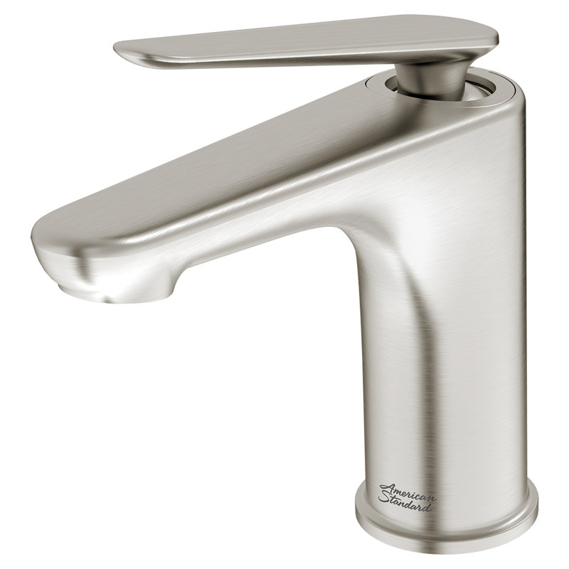 Single-Hole Single-handle Bathroom Faucet with Drain Assembly, Dark Silver
