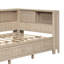 Lit de jour simple en bois avec rangement, finition lait antique blanc, 3 tiroirs, solide, sans sommier et bois, nécessaire-828612209