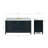 Cambridge 67'' Single Bathroom Vanity with Carrara Marble Top-90865212-132365652