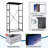 4 Drawer Dresser for Bedroom, Narrow Chest of Drawers, Wooden Top and Study Iron Frame 18"x37.5"-(WxH)