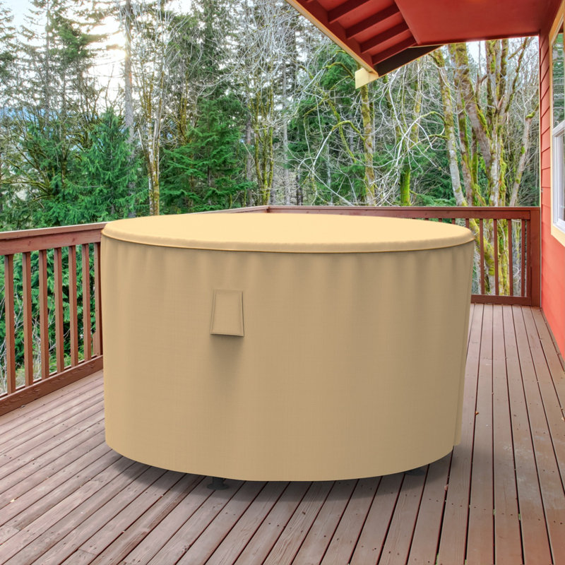 Housse pour table de patio Eduardo, H 28 po x P 60 po, Bleu