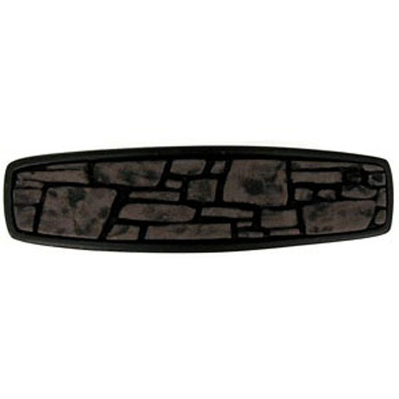 Poignée arche patinée moderne, Noir / bronze