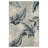 Botanical Hi-Low Contemporary Blue Taupe Power Loomed Indoor/Outdoor Area Rug-1850179525