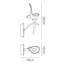 Kingsler 1-Light Dimmable Silver Wallchiere