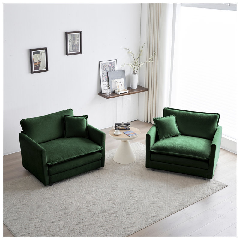 Chaises d'appoint pour le salon, Vert