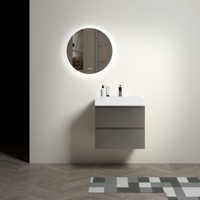 Bathroom Vanity with Sink (Gray)