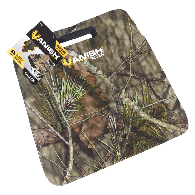 Vanish Foam Cushion By Allen, 15-inches x 14-inches x 2-inch, Mossy Oak Break-Up Country, 2" H x 13" W x 14" D