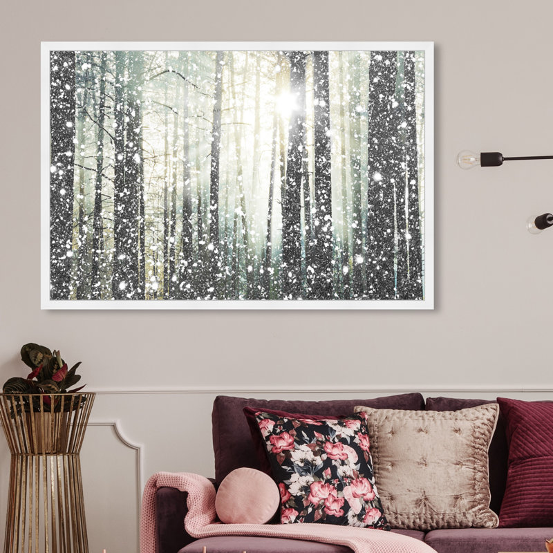 «Magical Forest», reproduction d'impression encadrée, Gold, H 32 po x l 48 po