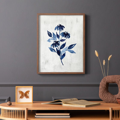 Wild Indigo I, reproduction encadrée - bois massif