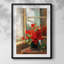 Motif floral rétro CCLXIV - impression encadrée-100452765