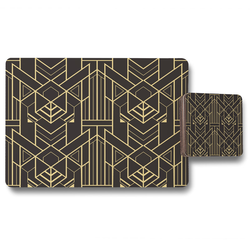 Hildreth Wood Geometric Placemat