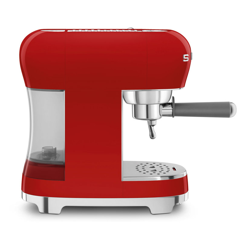 SMEG Manual Espresso Machine, Red