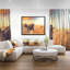 «Zebras Herd in Field at Sunset», art africain-26687840-35062529