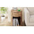 1 - Drawer Burl Wood Round End Table-1800008463