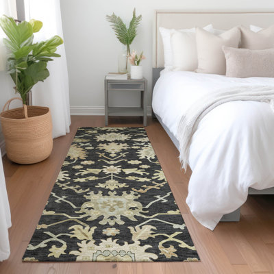 Tapis noir intérieur / extérieur Louis 