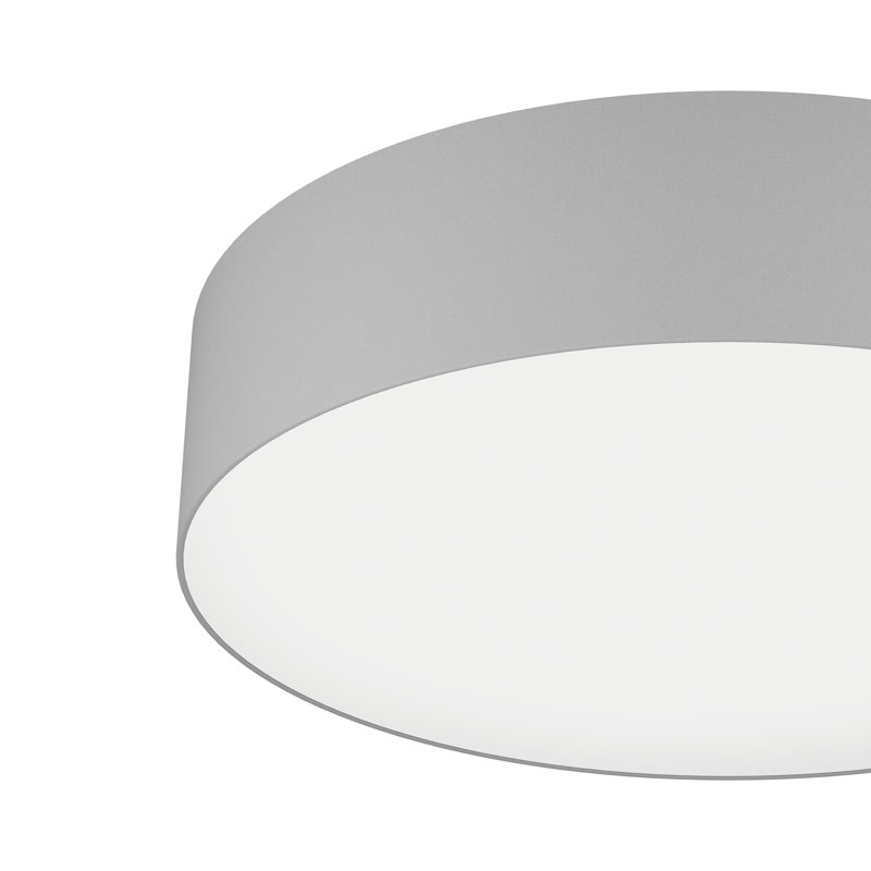 Kinde Plastic Flush Mount, Light Grey
