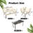 4 Pieces Outdoor Wicker Patio Conversation Bistro Set