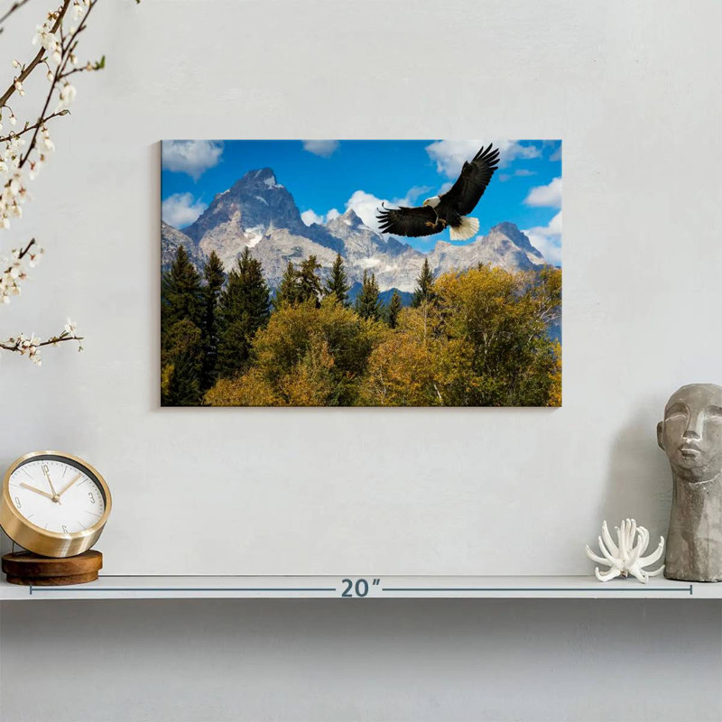 Grand Teton Eagle, 8" H x 12" W