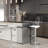 Modern Bar Stools Set Of 2, Adjustable Counter Height Bar Stools With Back For Kitchen & Bar-1427964166