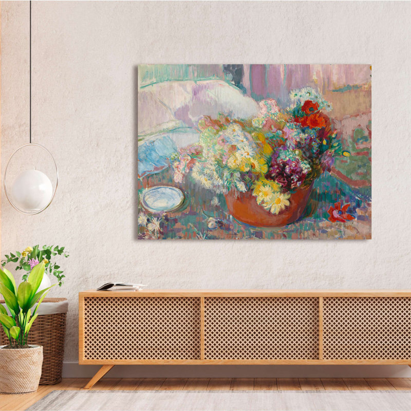 Flowers, 1913 by Magnus Enckell - Wrapped Canvas Print, 70cm H x 100cm W