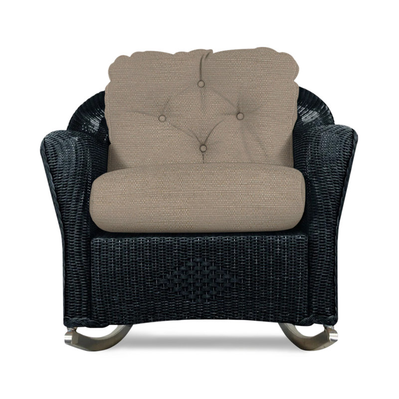 Reflections Outdoor Rocker Chair, Knix Granite, Ebony