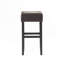 Tabouret de bar 30 po en cuir reconstitué sans dossier (ensemble de 2), brun