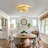 6-Speed Reversible Ceiling Fan with Reed Rattan Shade for Bedroom Living Room-1135588248