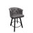 Swivel Upholstered Counter Stool With Metal Frame,-1906160427