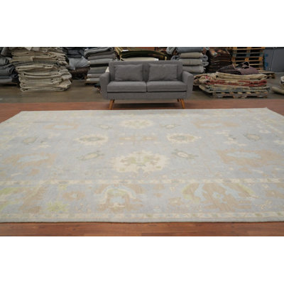 Vegetable Dye Wool Oushak Large Rug 10x15