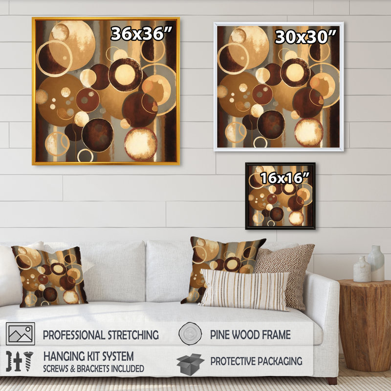 «Aged Barrel Universes II», reproduction sur toile, H 24 po x l 24 po x P 1 po, Cadre flottant noir