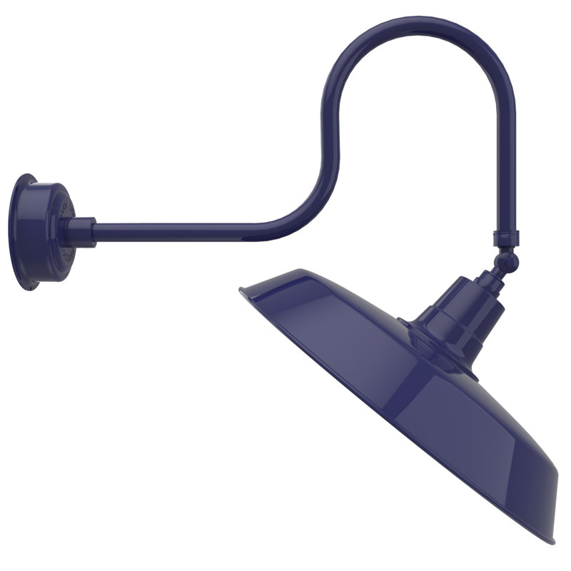 Luminaire de grange d’extérieur à del oldage, Bleu de cobalt