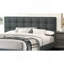 Mobilier de chambre à coucher moderne avec lit de taille grand lit 1pc-1762924335