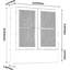 Armoire de rangement en bambou au-dessus de la toilette avec portes en rotin et tablette réglable - Organisateur mural peu encombrant pour la salle de bain, la cuisine ou le salon-1278948381