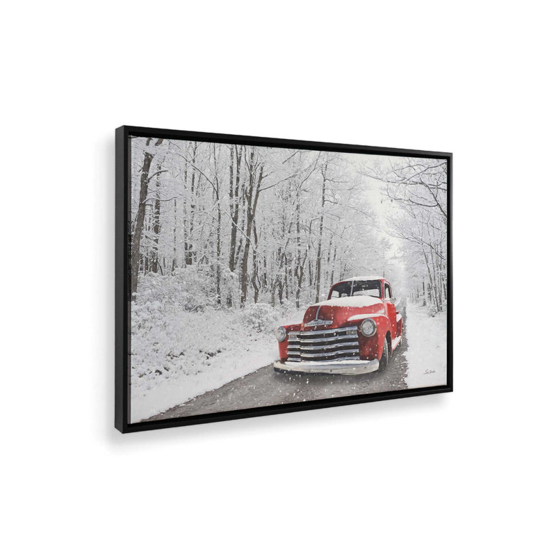 «Snowy Day» par Lori Deiter, reproduction d'art, Toile avec cadre, Noir, L 24 po x H 18 po