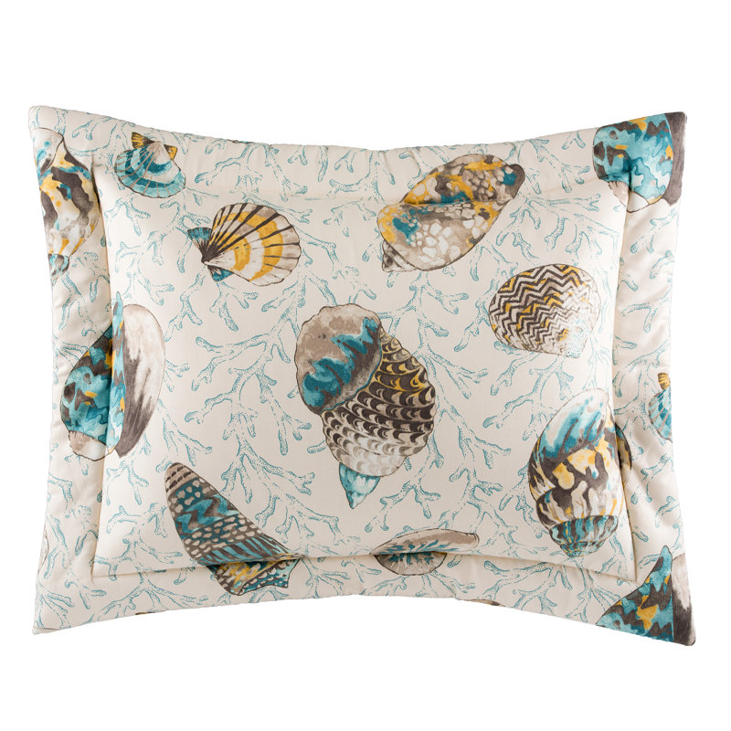 Taie décorative en coton Seaside Treasures, Grand lit, Sable
