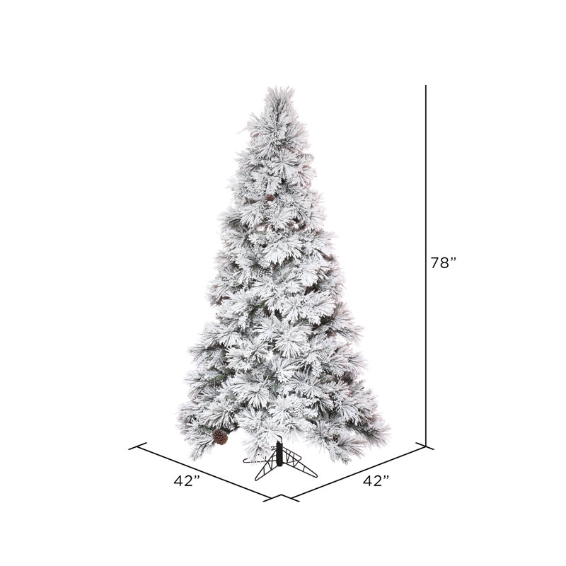Atka Artificial Pine Christmas Tree, 6.5' H x 42" W