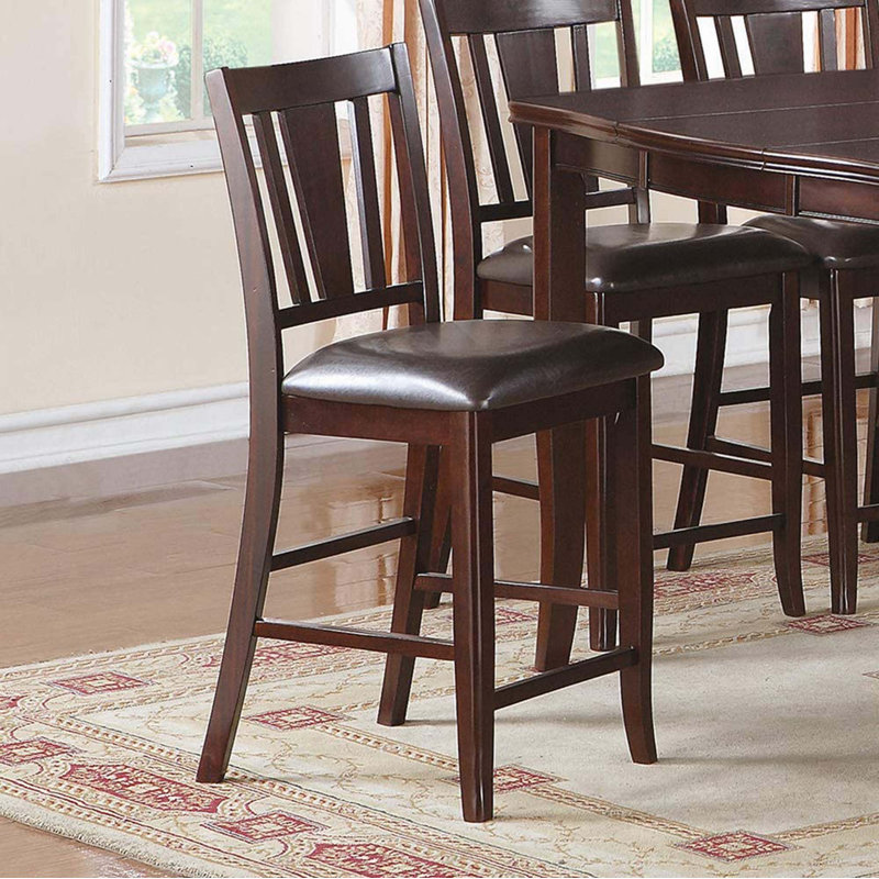 Ensemble simple et contemporain de 2 chaises à hauteur de comptoir