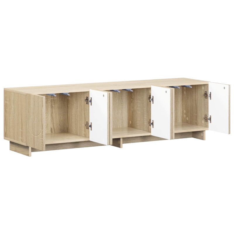 TV Stand, 40cm H x 140cm W x 34.5cm D, Sonoma Oak