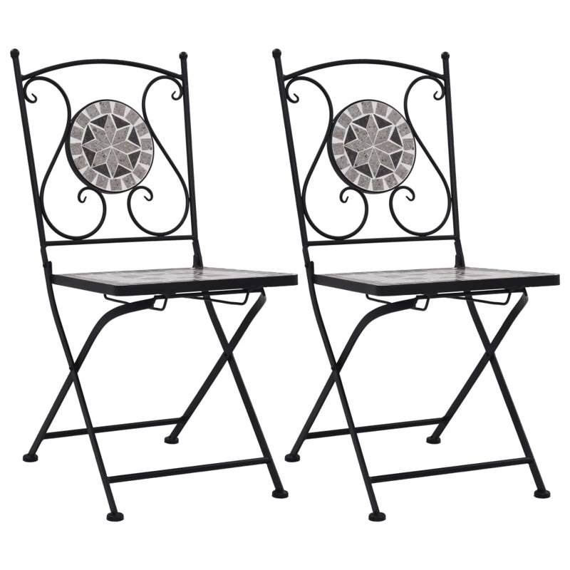 Chaise d'appoint de patio Tibo, Gris
