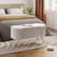 Velvet Upholstered Bench