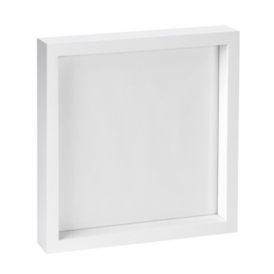 Nicola Spring - 3D Box Photo Frame - 10" x 10" - White